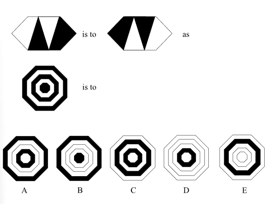OLSAT Level F Practice Question - Nonverbal Reasoning